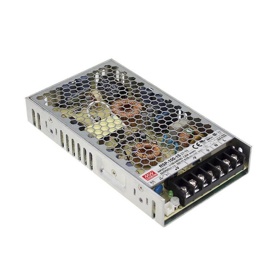 AC-DC gesloten PSU Low Profile 100W 24V