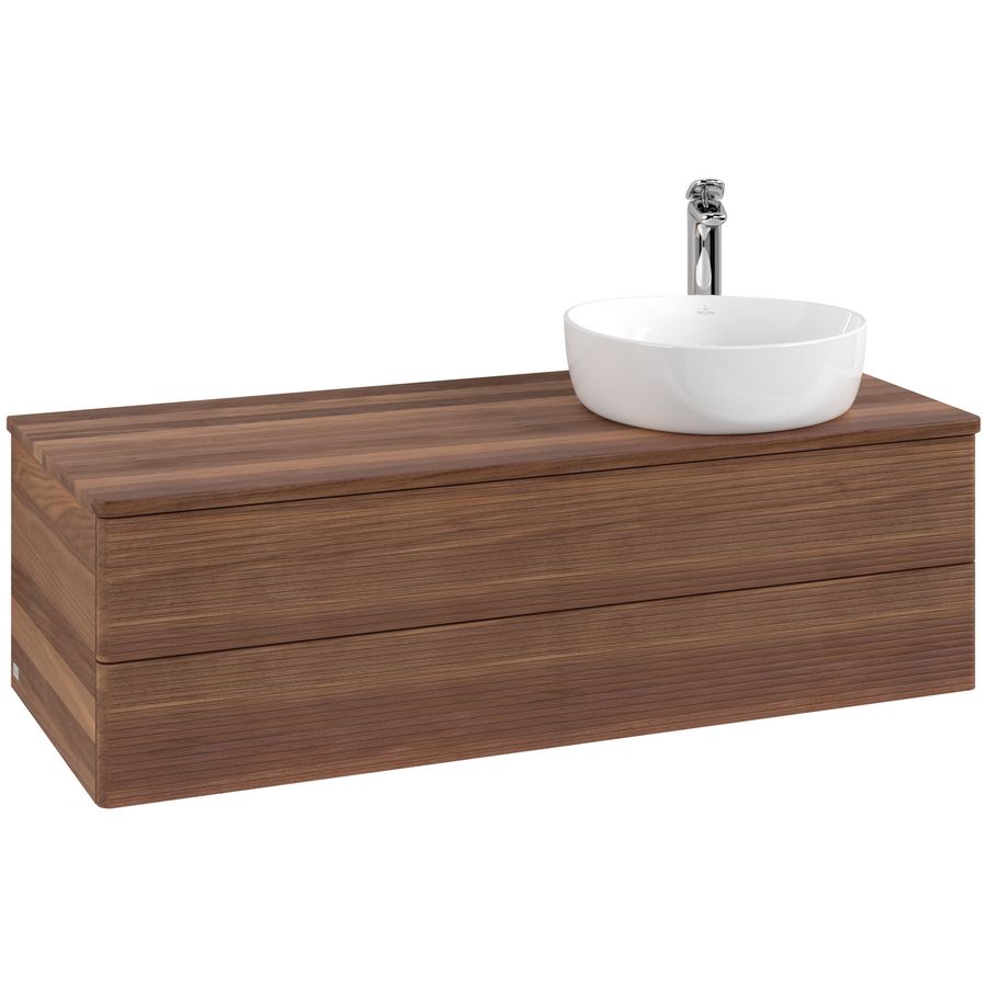 Wastafelonderkast Antao 1200x360x500mm Warm Walnut K23152HM