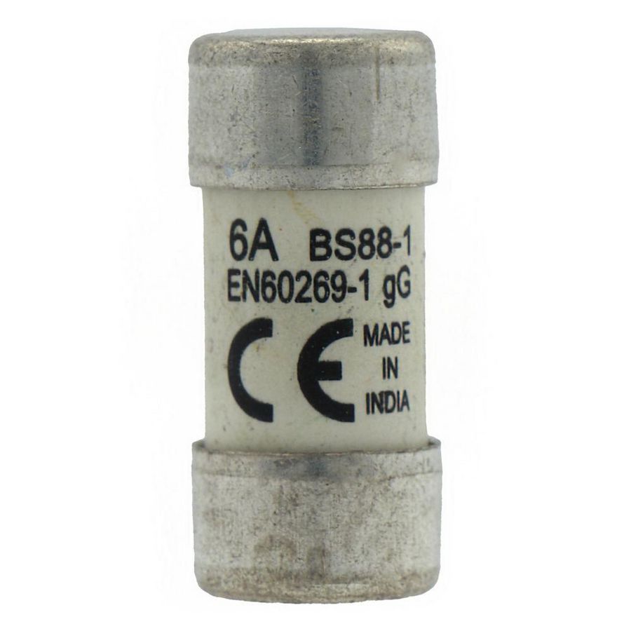 Zekering laagspanning 6A AC 415V 13x29mm gL/gG BS VVE=20