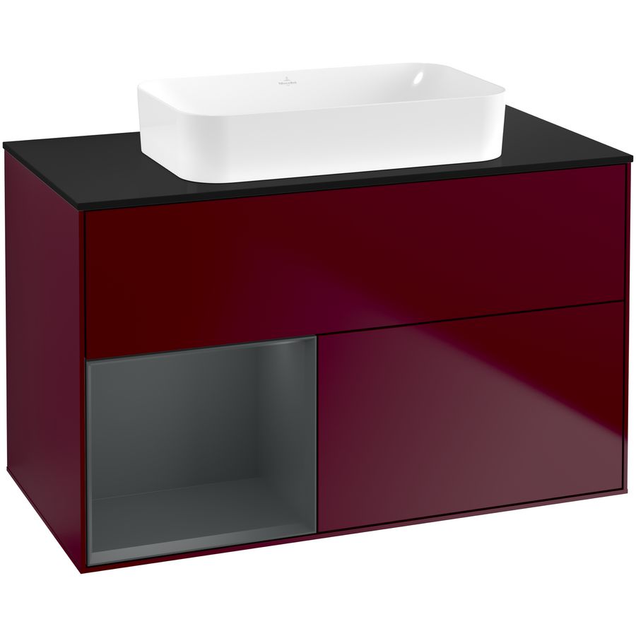 Wastafelonderkast Finion 1000x603x501mm Peony Matt Lacquer G652HGHB