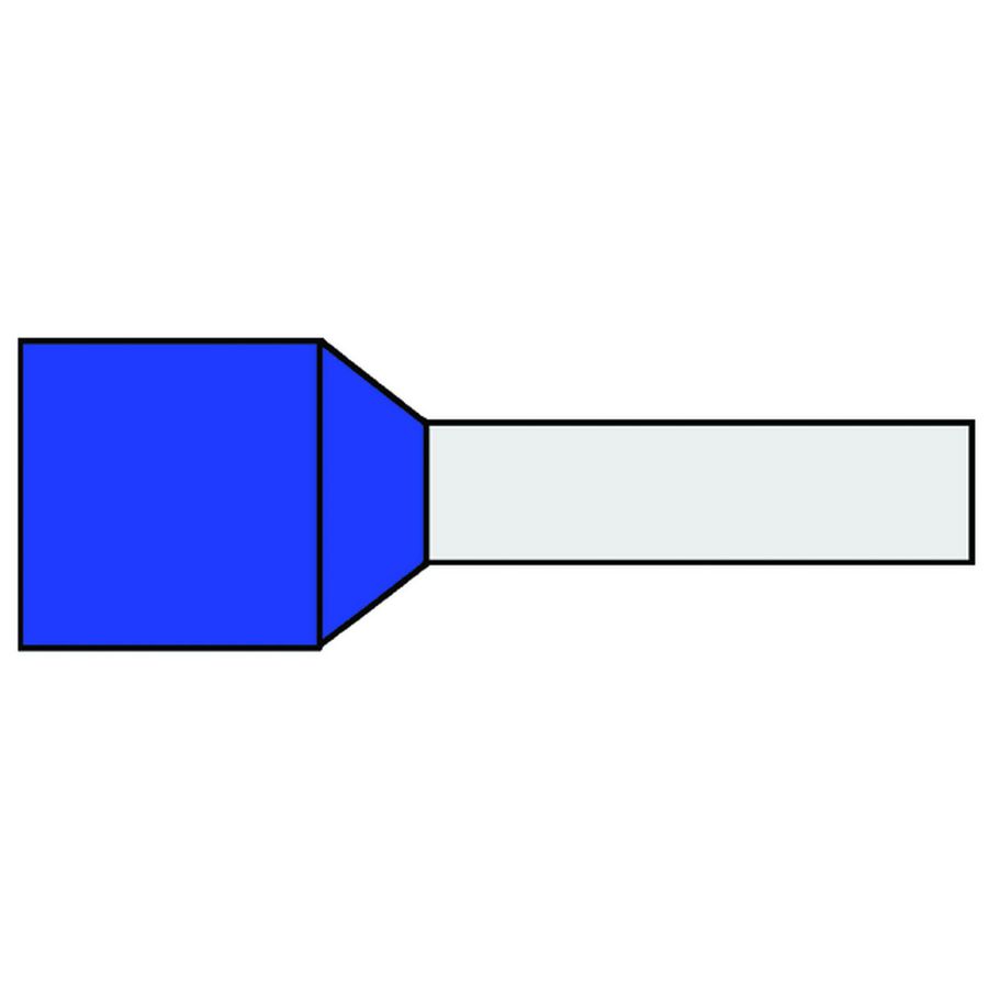 Zak a 25st. Adereindhuls geisol. 50mm² Blauw 20mm standaard