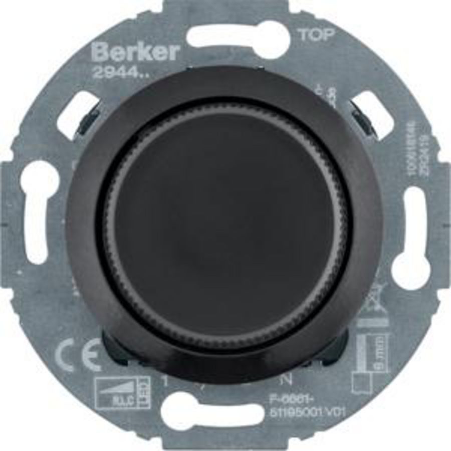 Universele draaidimmer (R L C LED) soft-klik berker 1930 zw
