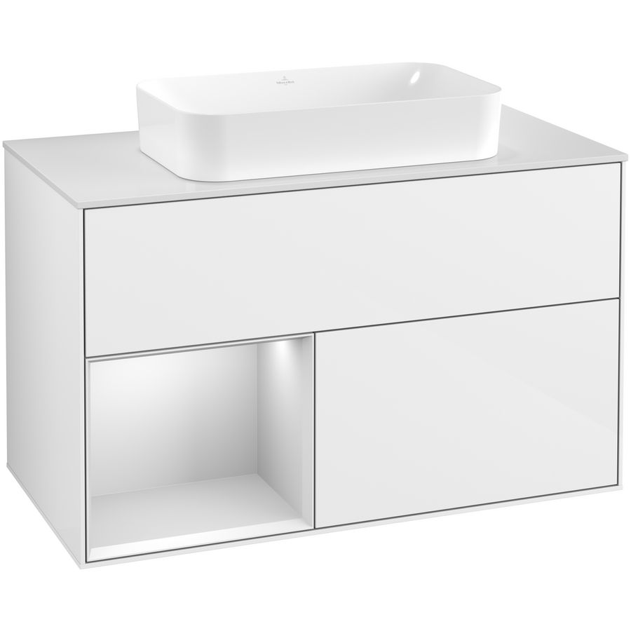 Wastafelonderkast Finion 1000x603x501mm G.White.L F651MTGF