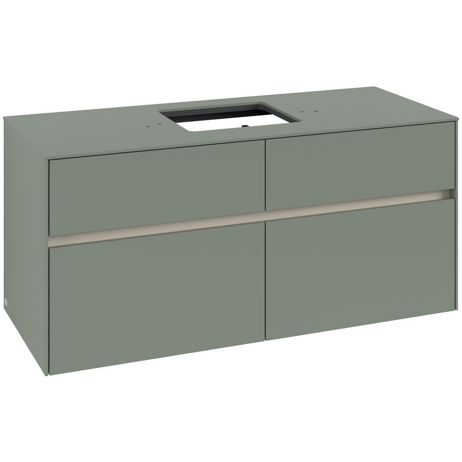 Wastafelonderkast Collaro 1200x548x500mm Soft Green C128B0AF