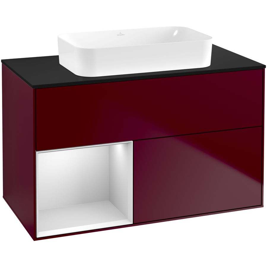 Wastafelonderkast Finion 1000x603x501mm Peony Matt Lacquer G652MTHB