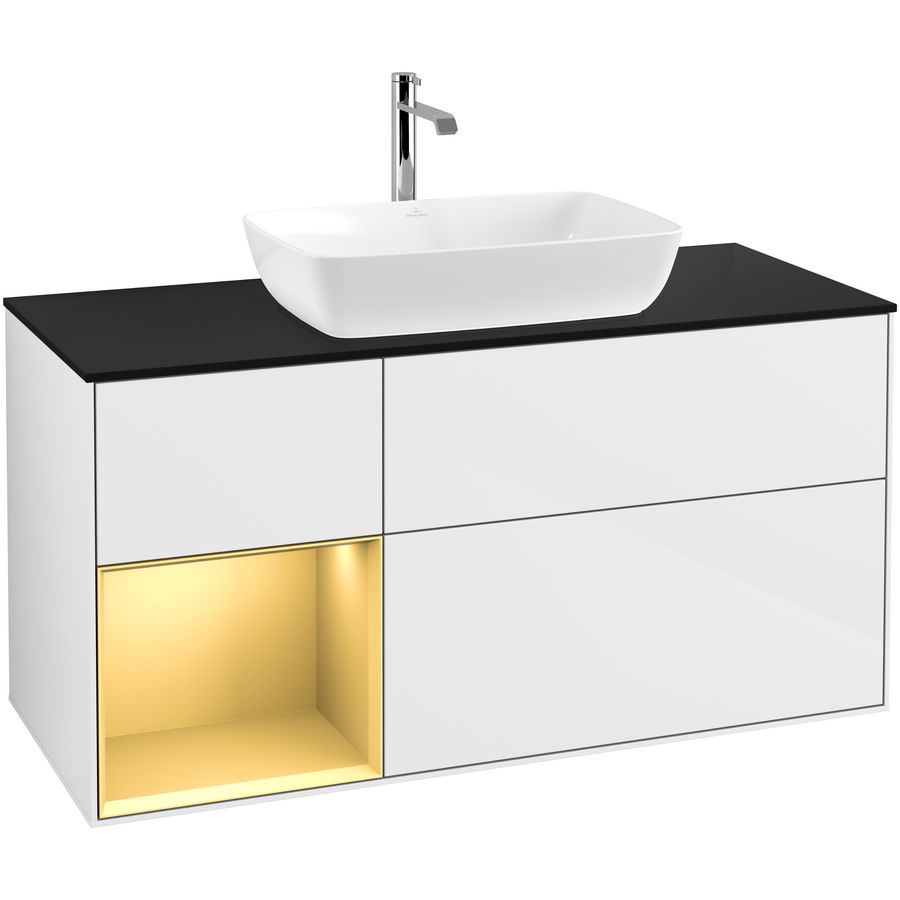 Wastafelonderkast Finion 1200x603x501mm G.White.L G822HFGF
