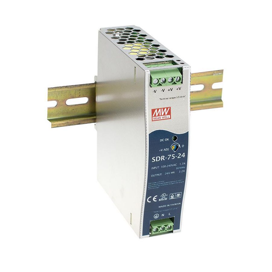 AC-DC ind DIN rail PSU 75W 12V