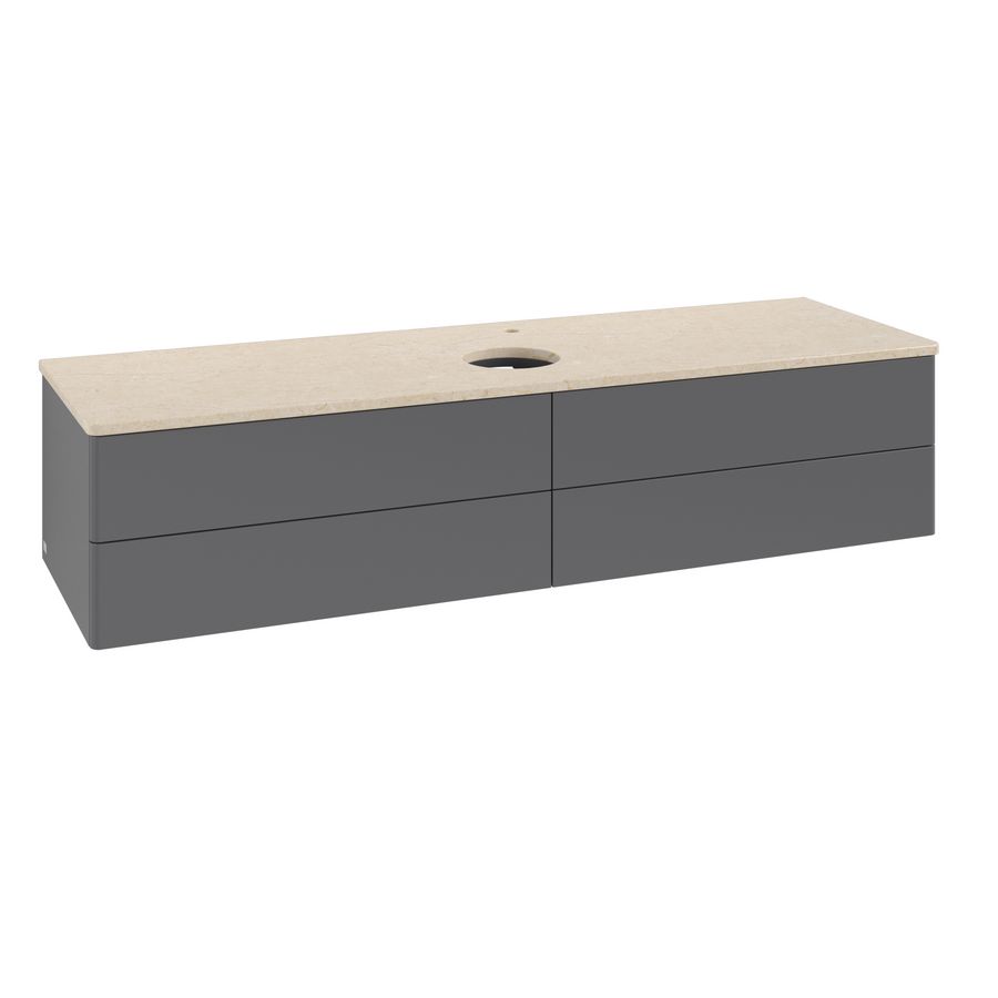 Wastafelonderkast Antao 1600x360x500mm Antr. Matt Lacquer K25053GK