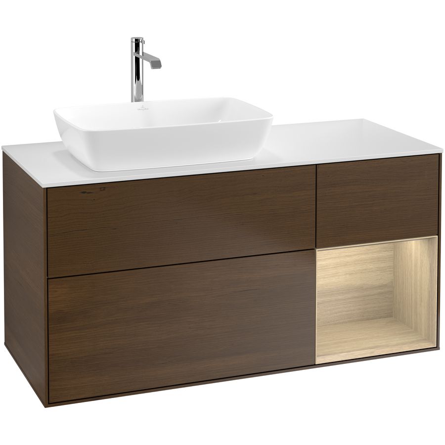 Wastafelonderkast Finion 1200x603x501mm W.Veneer G811PCGN