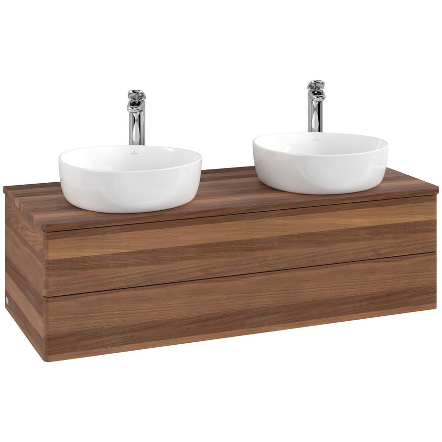 Wastafelonderkast Antao 1200x360x500mm Warm Walnut K24052HM