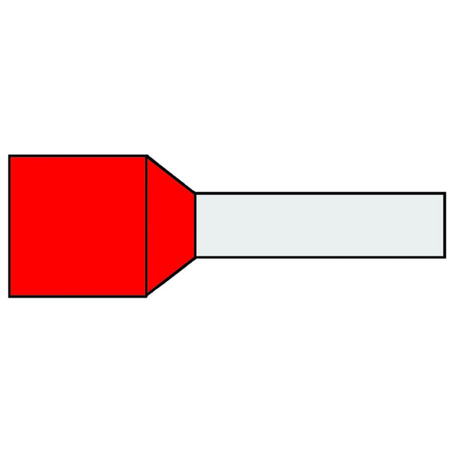 Zak a 25st. Adereindhuls geisol. 95mm² Rood 25mm standaard