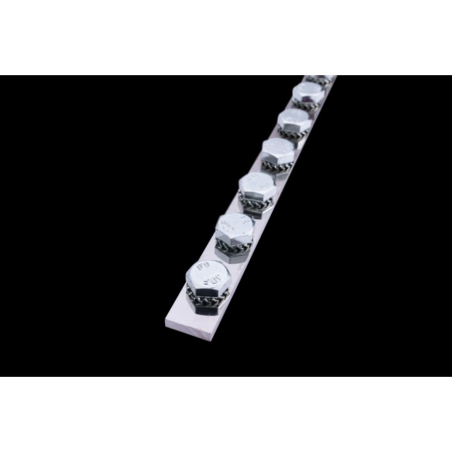 Aardrail 1mtr. 29x aansl.M10 hoh 34mm 200A