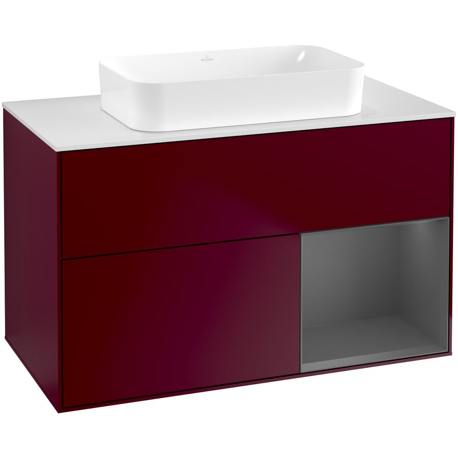 Wastafelonderkast Finion 1000x603x501mm Peony Matt Lacquer G661GKHB
