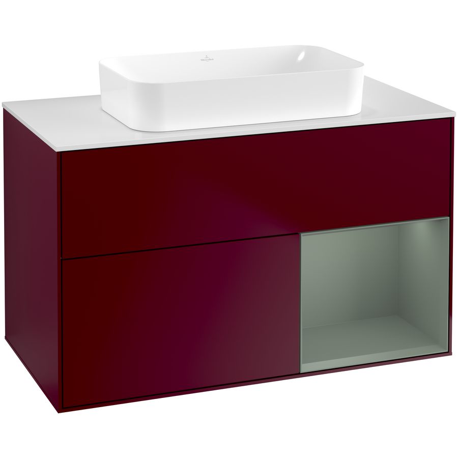 Wastafelonderkast Finion 1000x603x501mm Peony Matt Lacquer G661GMHB