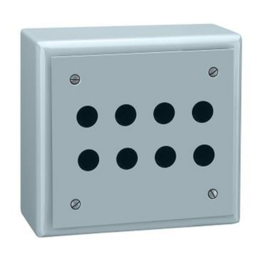 Lege drukknopkast XB2-S 8 gaten in 4 kolommen Harmony XAP