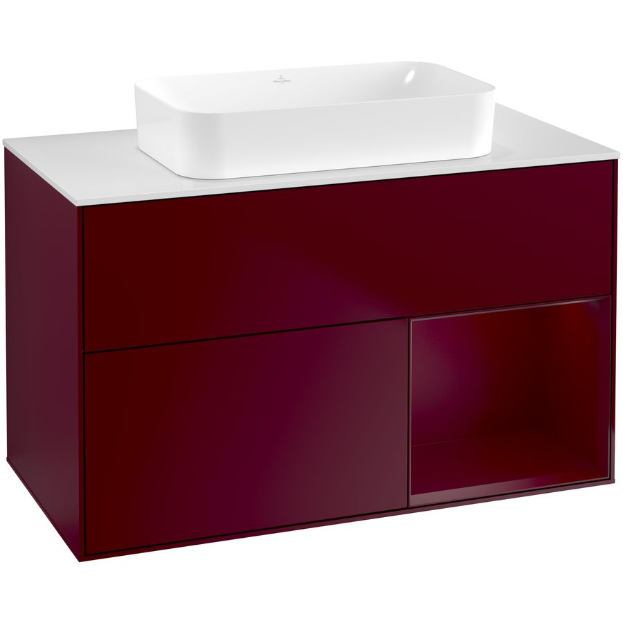 Wastafelonderkast Finion 1000x603x501mm Peony Matt Lacquer G661HBHB