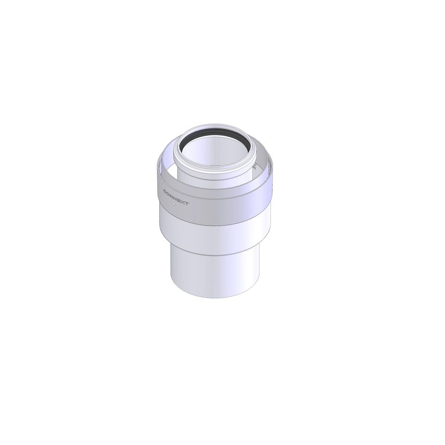 Verloop Ø60/100 x Ø80/125 d-p/a