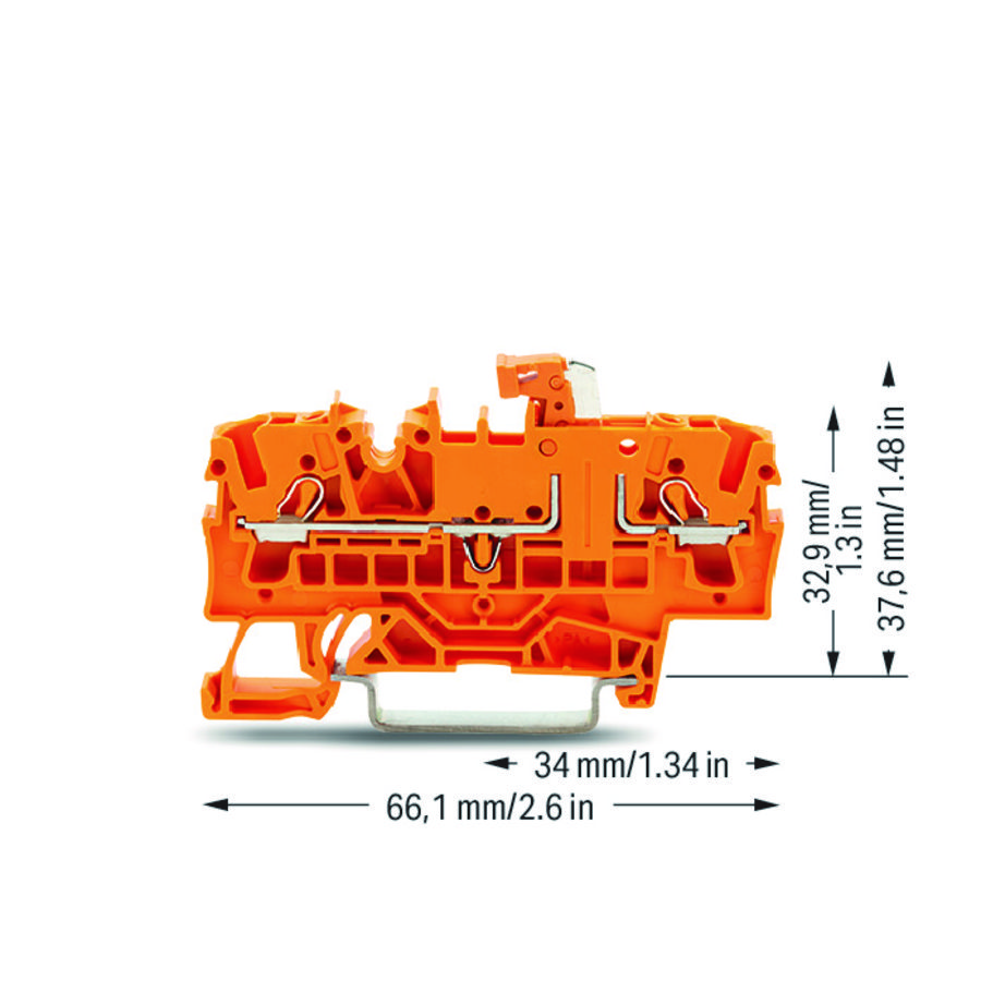 2-draads scheidings-+meetklem testhouder 1672 VVE=50
