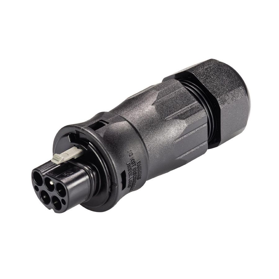 Stekerdeel met trekontlasting RST20I4C S1 ZR3 zwart VVE=100