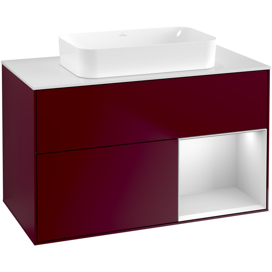 Wastafelonderkast Finion 1000x603x501mm Peony Matt Lacquer G661MTHB