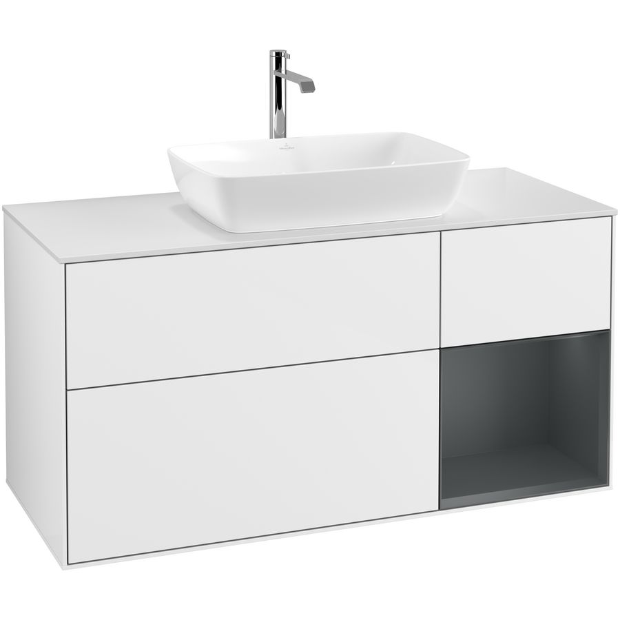 Wastafelonderkast Finion 1200x603x501mm G.White.L G831HGGF
