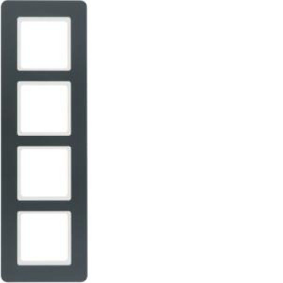 Afdekraam 4-voudig berker Q.7 antraciet soft-finish