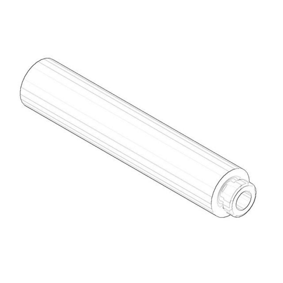 Verlengstuk 20x100mm Champagne (22kt Goud)