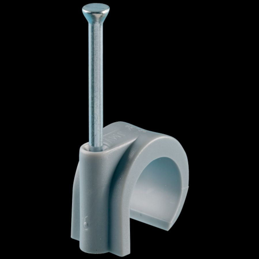 Spijkerclip halogeenvrij 8/10mm grijs VVE=250