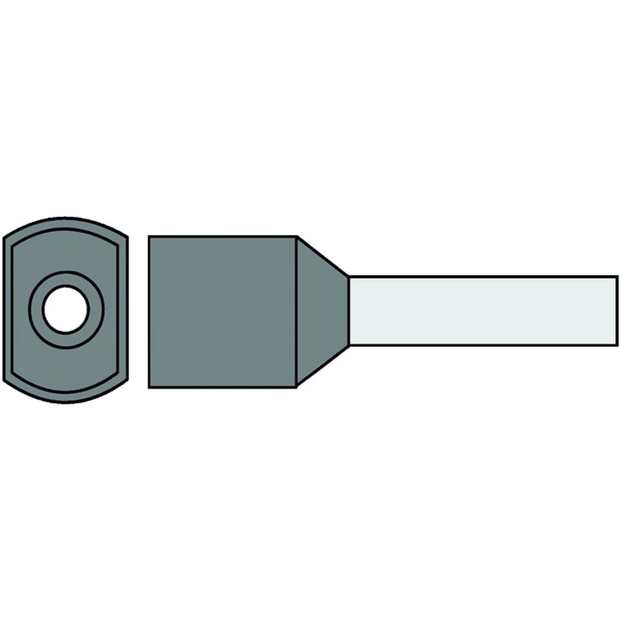 Zak a 250st. Twinadereindhuls geisoleerd 2,5mm² Grijs 10mm