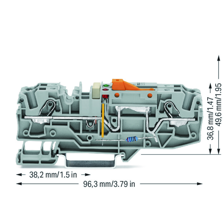 Aarddraadscheidingsklem testhouder 2006-1671/1000-851 VVE=12