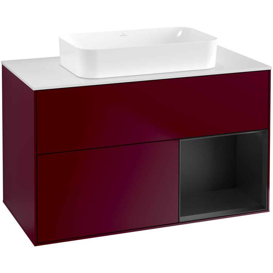 Wastafelonderkast Finion 1000x603x501mm Peony Matt Lacquer G661PDHB