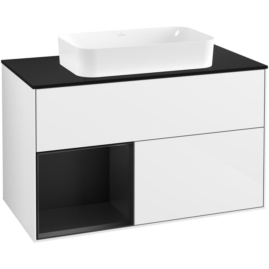 Wastafelonderkast Finion 1000x603x501mm G.White.L F652PDGF