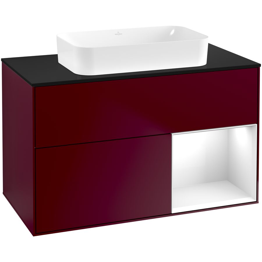 Wastafelonderkast Finion 1000x603x501mm Peony Matt Lacquer G662GFHB