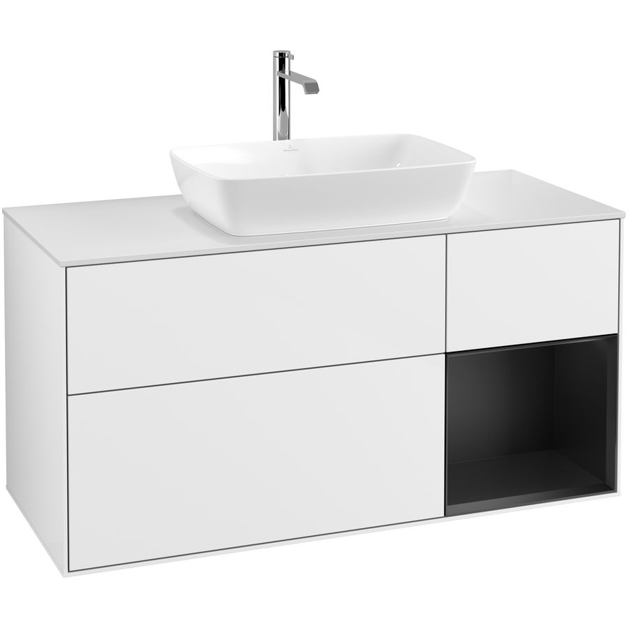 Wastafelonderkast Finion 1200x603x501mm G.White.L G831PDGF
