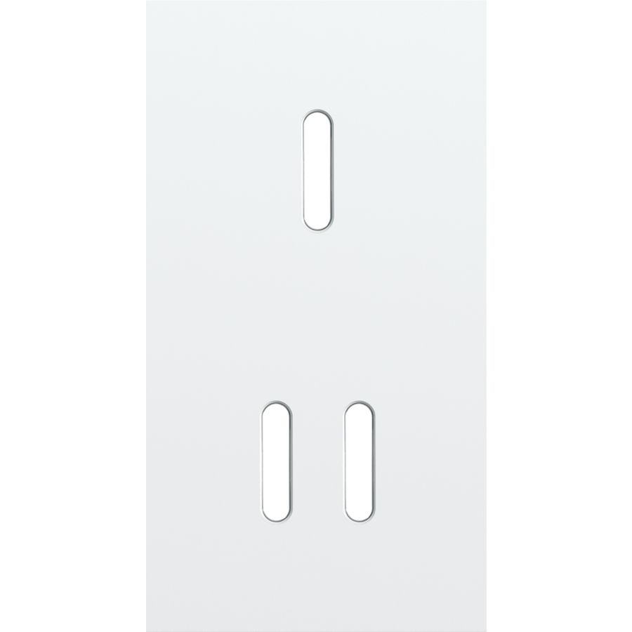 Tweevoudige afdekpl. verticaal 71mm centerafstand een enkelv