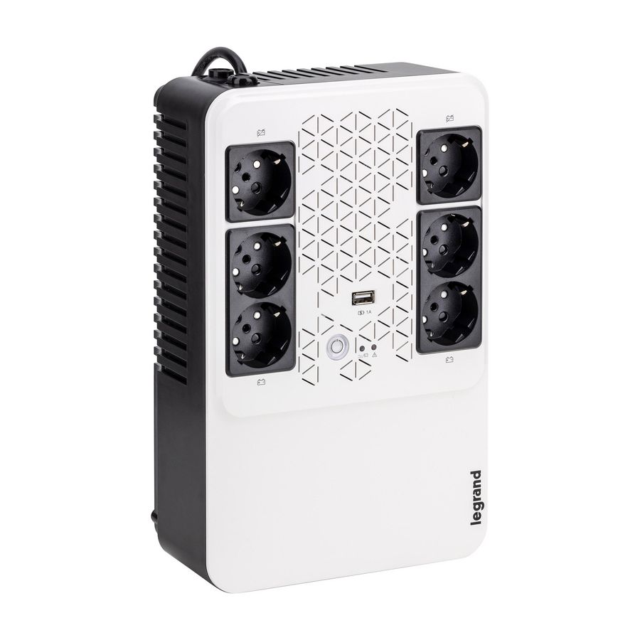Noodstroomvoorziening Multiplug LI VI 600VA 4 + 2 UPS Keor