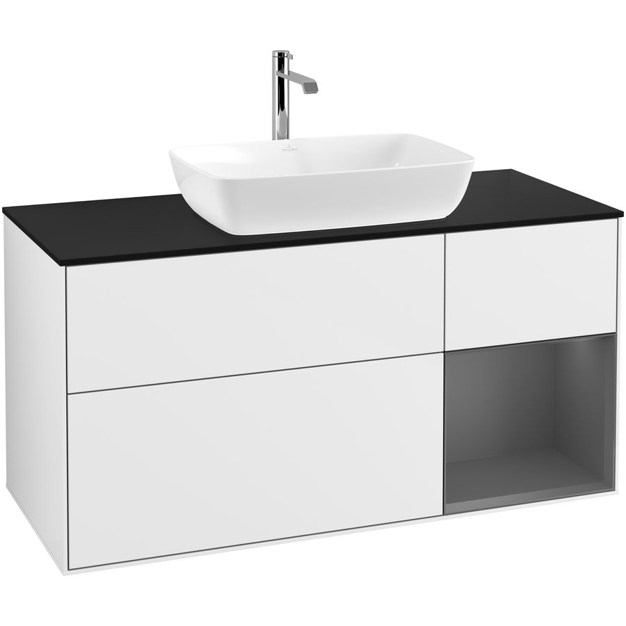 Wastafelonderkast Finion 1200x603x501mm G.White.L G832GKGF