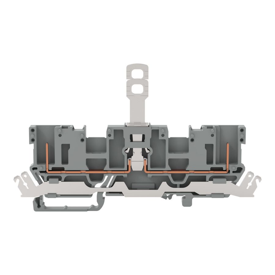 2-pins scheidingsbasisklem afschermingsrail 2-voudig VVE=50