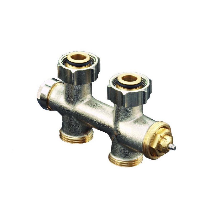 H-onderblok Multiblock T recht 3/4"bt. x 3/4