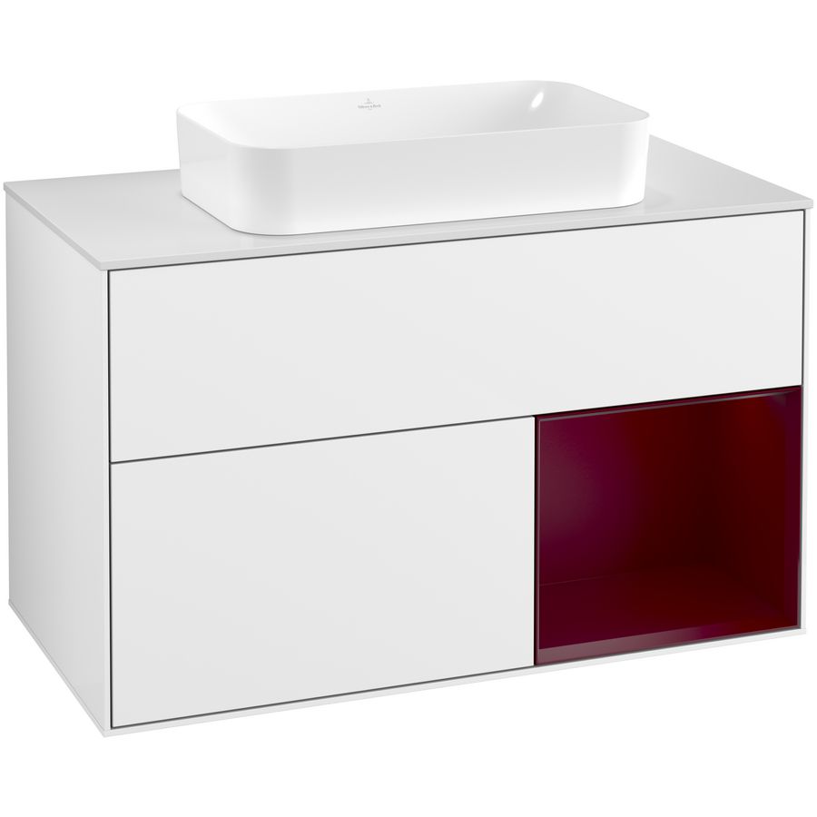 Wastafelonderkast Finion 1000x603x501mm G.White.L F661HBGF