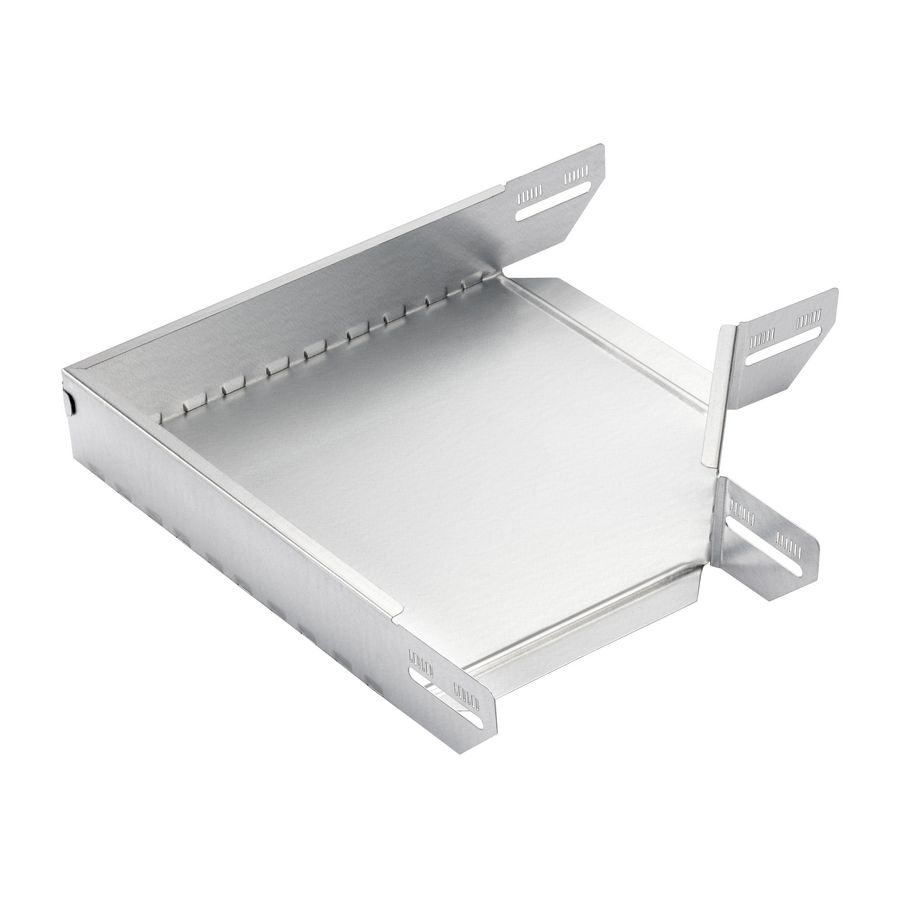 Hoekstuk vlak 120x60mm KG281 parelwit RAL1013/70