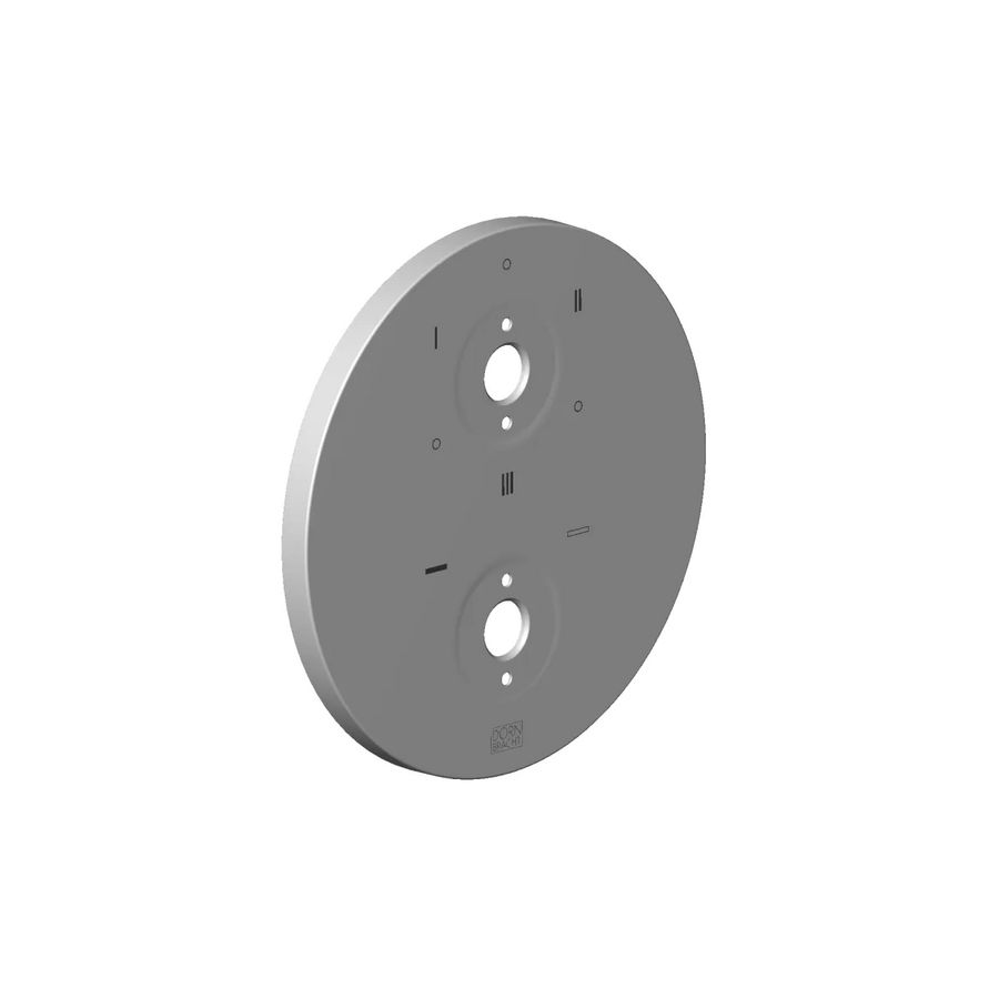Rozet symbolen VS DB logo 3-weg 150x9mm Dark Chrome