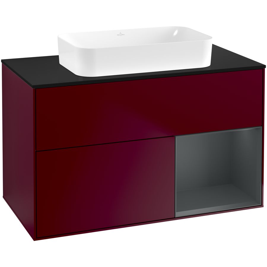 Wastafelonderkast Finion 1000x603x501mm Peony Matt Lacquer G662HGHB