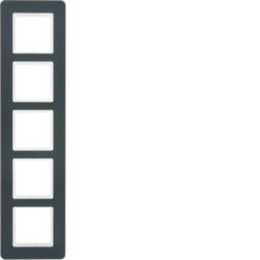 Afdekraam 5-voudig berker Q.7 antraciet soft-finish