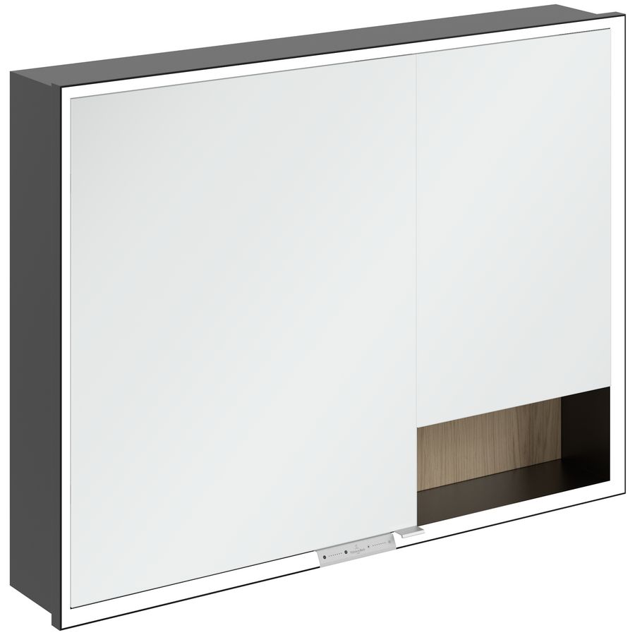 Inbouw-spiegelkast My View+ 1000x750x168mm Nordic Oak