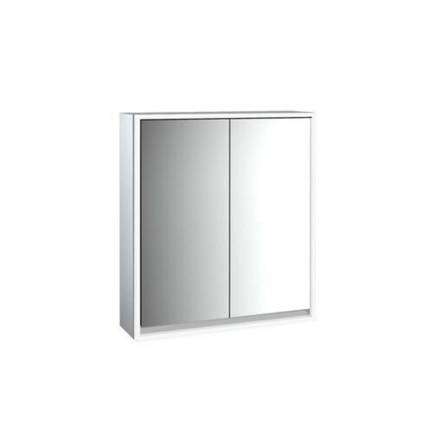 Spiegelkast Loft opbouw 600mm 2 deur