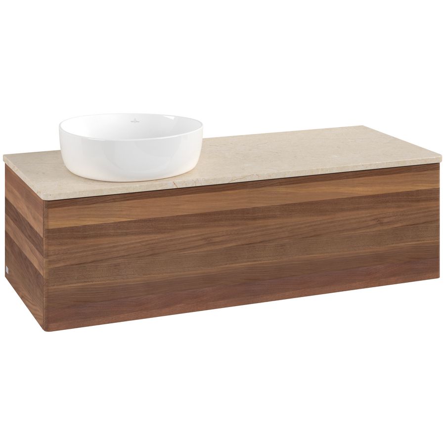 Wastafelonderkast Antao 1200x360x500mm Warm Walnut K33013HM