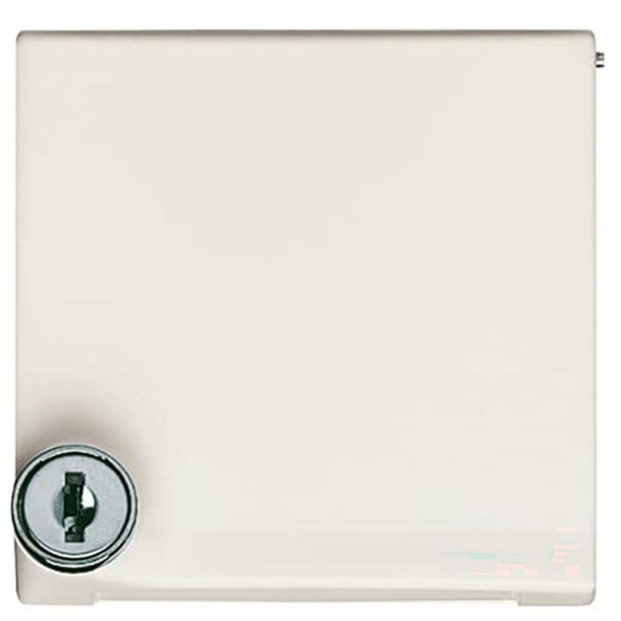 Centraalplaat met kd met slot verloop v SI IP44 A-w creme (2118 GKSL-32)