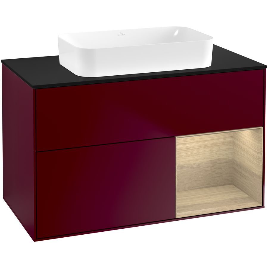 Wastafelonderkast Finion 1000x603x501mm Peony Matt Lacquer G662PCHB
