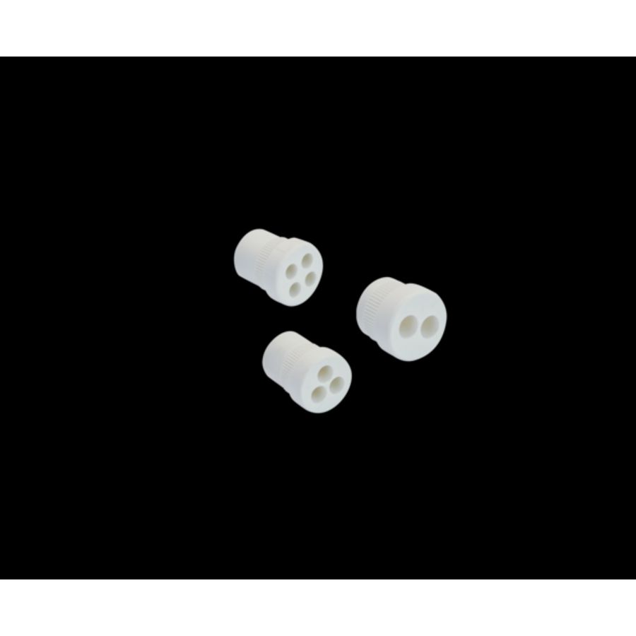 Inzetstuk TPE voor wartel PG16/M25x1,5 drl 1x6/1x8mm E153M1X6/1X8